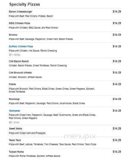 Pizza Ranch - Muskegon, MI menu_pic