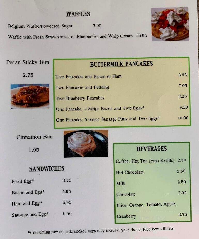 Foot Of The Mountain Restaurant - Mercersburg, PA menu_pic