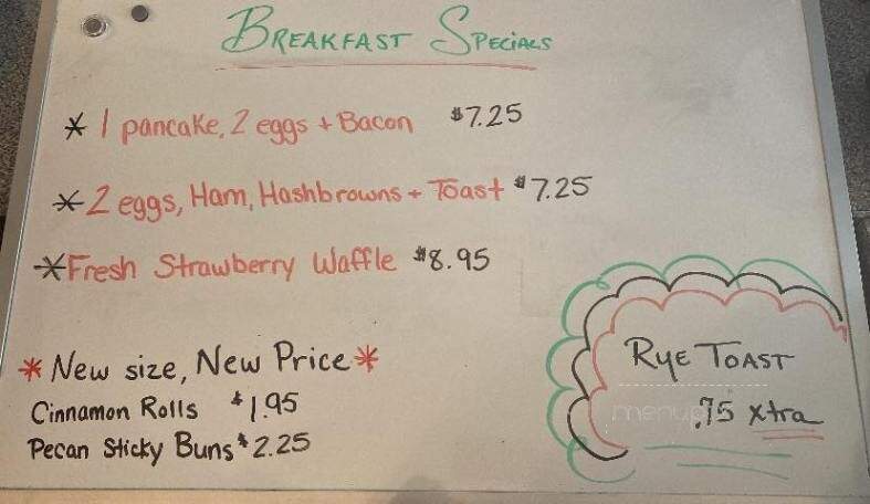 Foot Of The Mountain Restaurant - Mercersburg, PA menu_pic