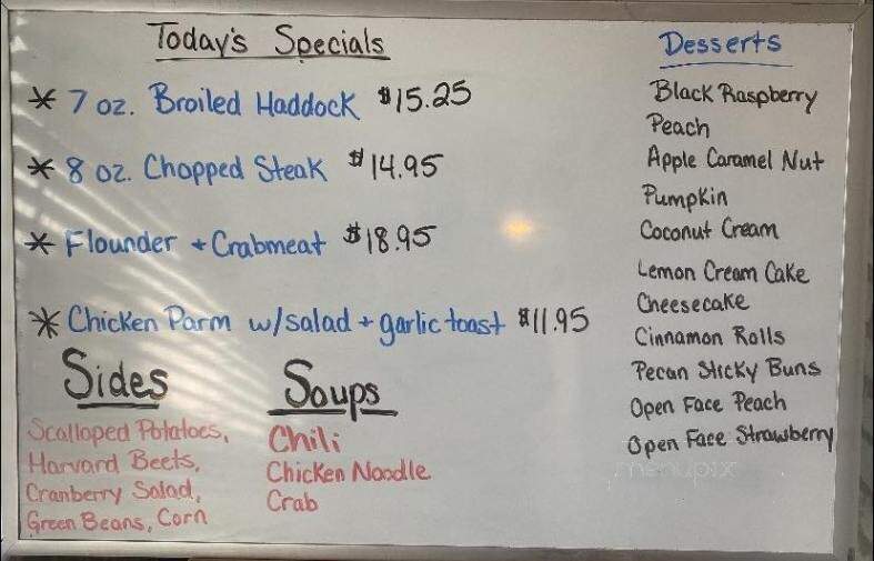 Foot Of The Mountain Restaurant - Mercersburg, PA menu_pic