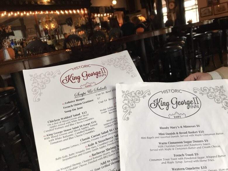 King George II Inn - Bristol, PA menu_pic