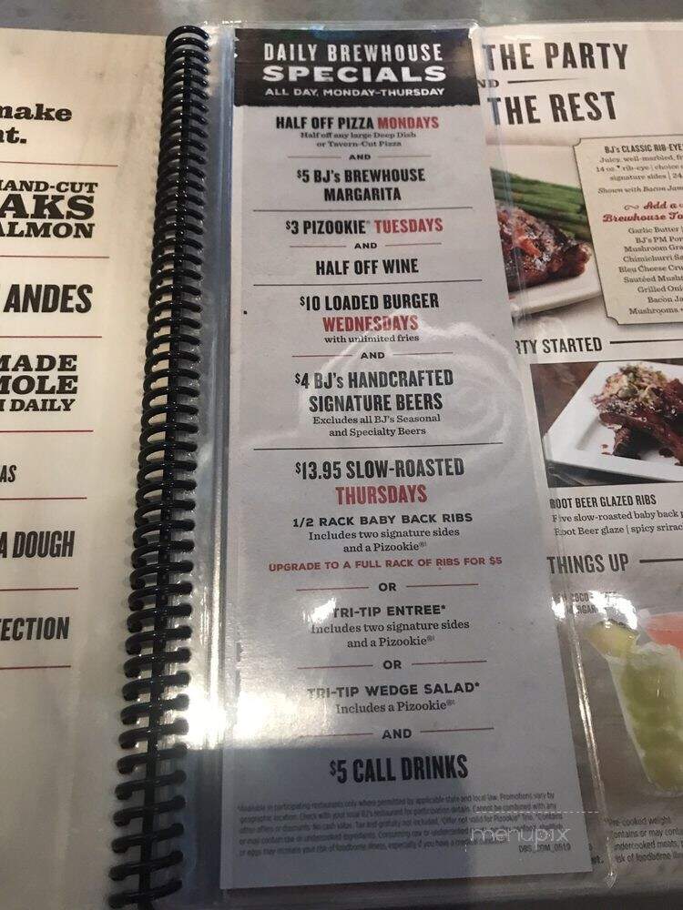 BJ's Restaurant & Brewhouse - North Canton, OH menu_pic