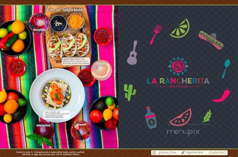 La Rancherita Grill & Tequila Bar - Greenville, NC menu_pic