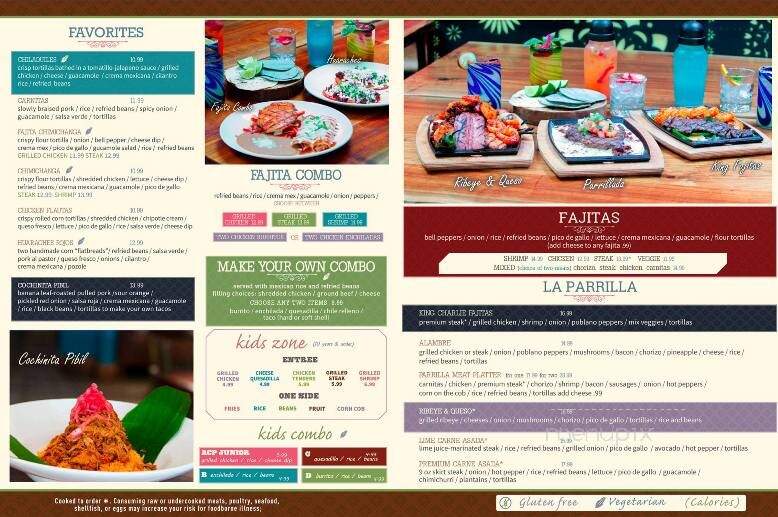 La Rancherita Grill & Tequila Bar - Greenville, NC menu_pic