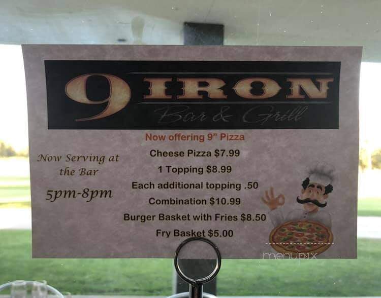9 Iron Bar & Grill - Tulare, CA menu_pic