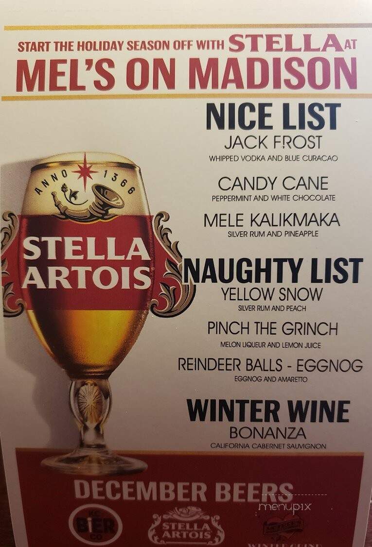 Mel's On Madison - Lebanon, MO menu_pic
