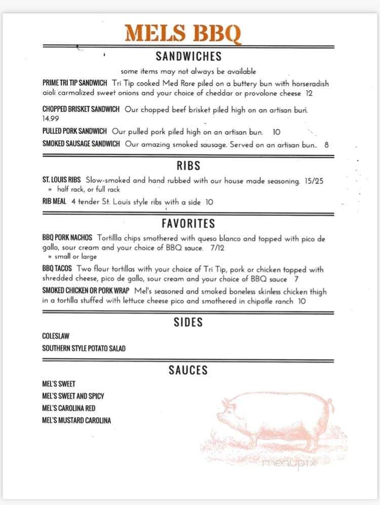 Mel's On Madison - Lebanon, MO menu_pic