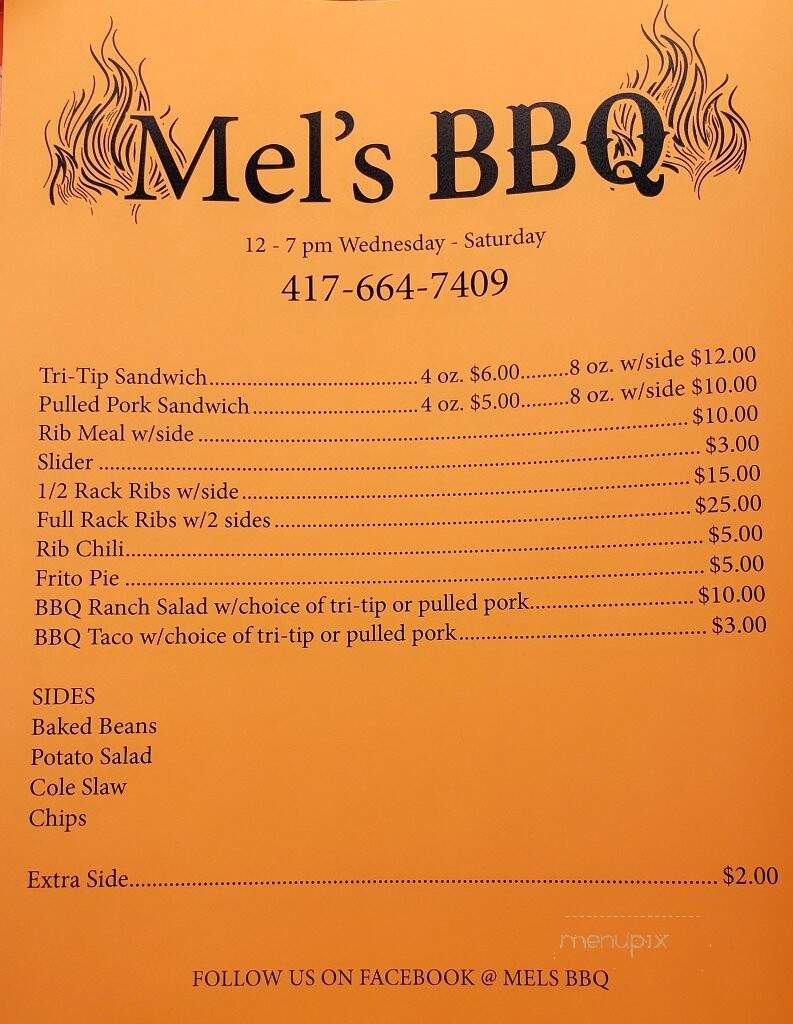 Mel's On Madison - Lebanon, MO menu_pic