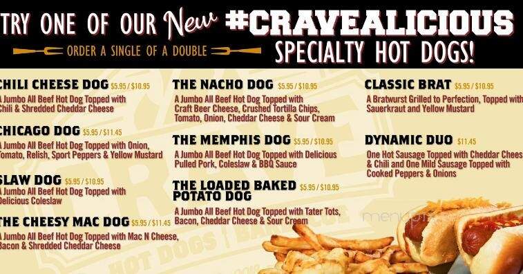 Crave Hot Dogs & BBQ - Venice, FL menu_pic