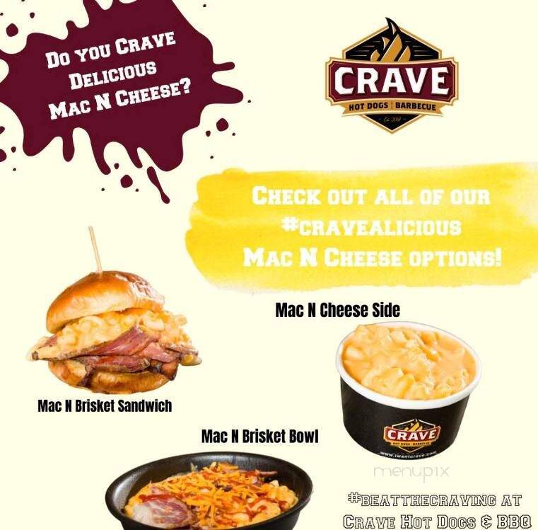 Crave Hot Dogs & BBQ - Venice, FL menu_pic