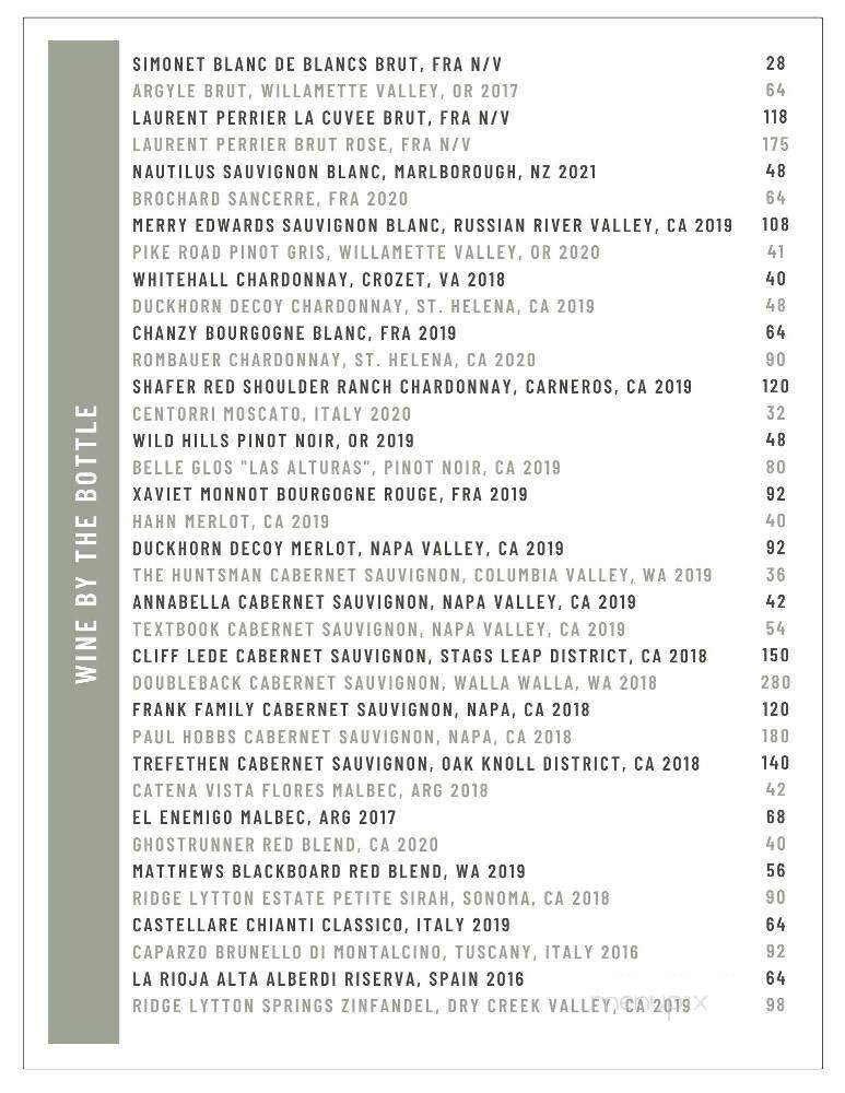 1933 Public House - Powhatan, VA menu_pic