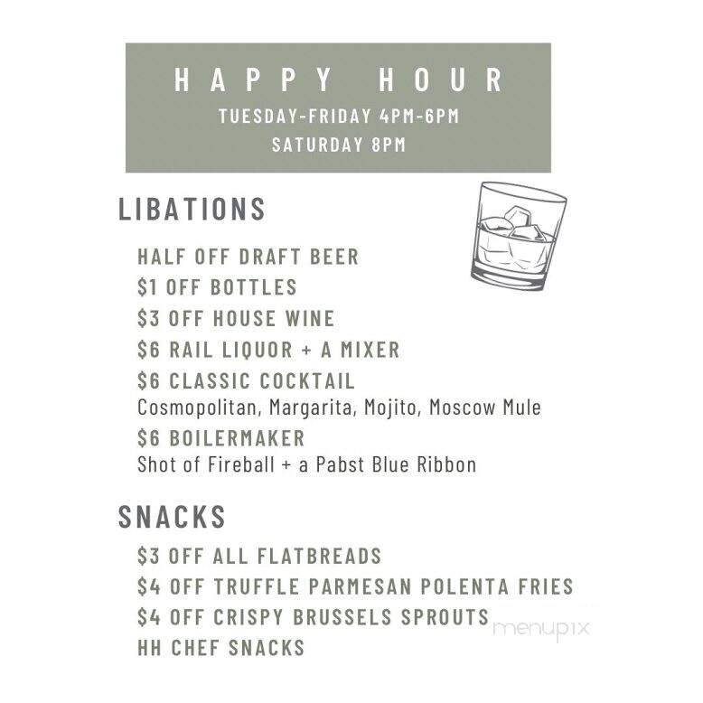 1933 Public House - Powhatan, VA menu_pic