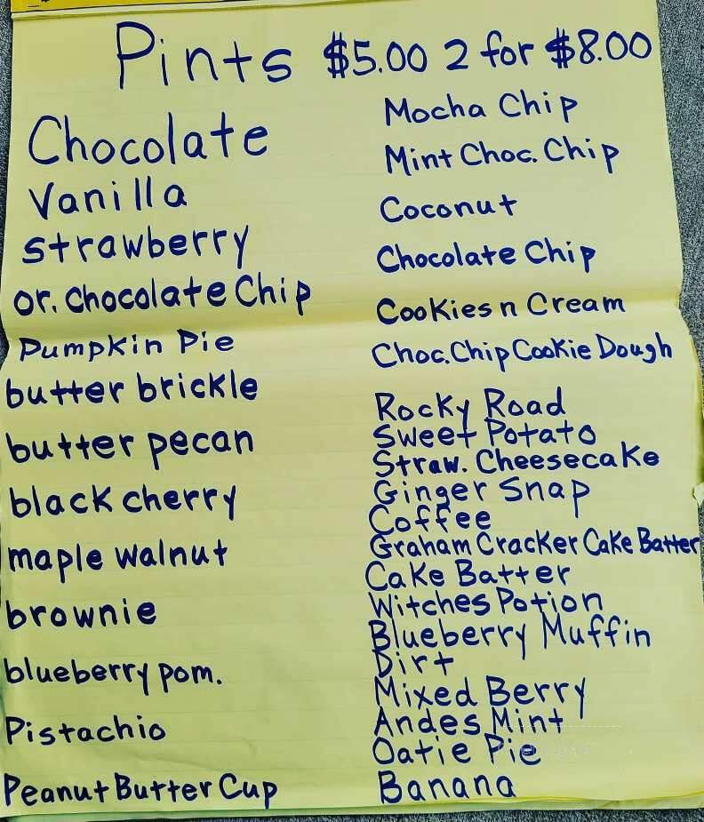Brooms Bloom Dairy - Bel Air, MD menu_pic