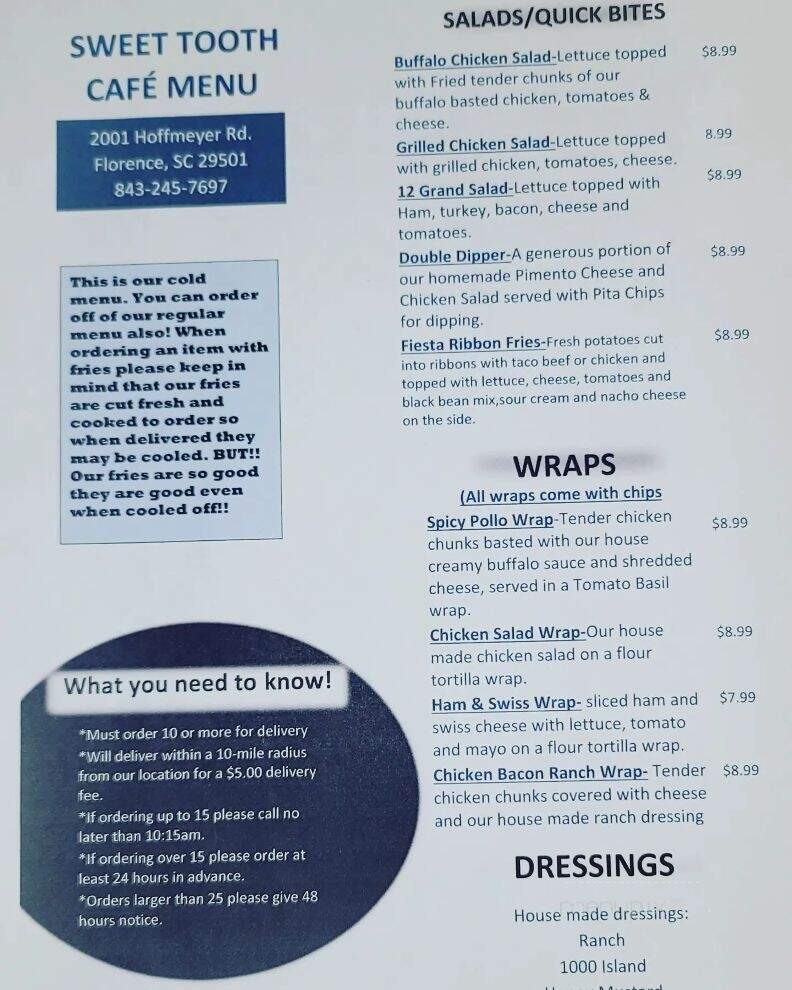 Sweet Tooth - Florence, SC menu_pic