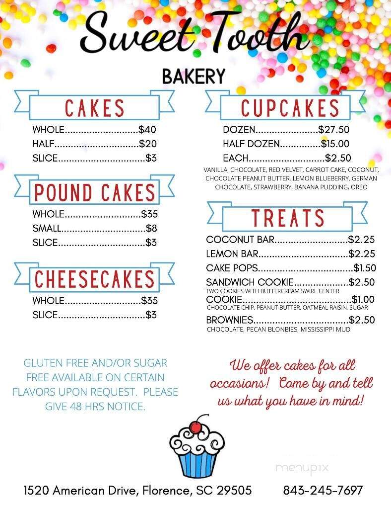 Sweet Tooth - Florence, SC menu_pic