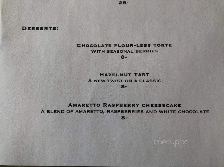 Bijou Bistro - Eau Claire, WI menu_pic