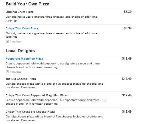 Marco's Pizza - Thomasville, NC menu_pic