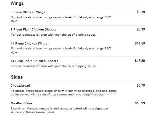 Marco's Pizza - Thomasville, NC menu_pic