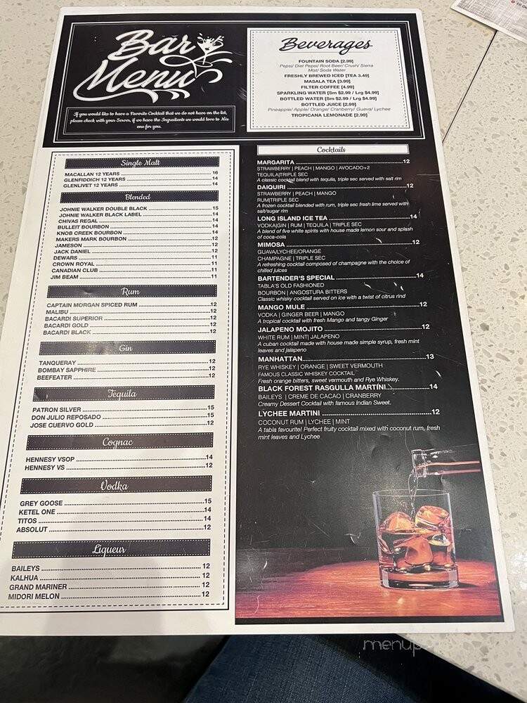 Tabla Indian Restaurant - Oviedo, FL menu_pic