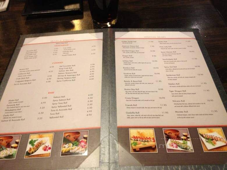 Ichiban Steakhouse - Cranberry Township, PA menu_pic