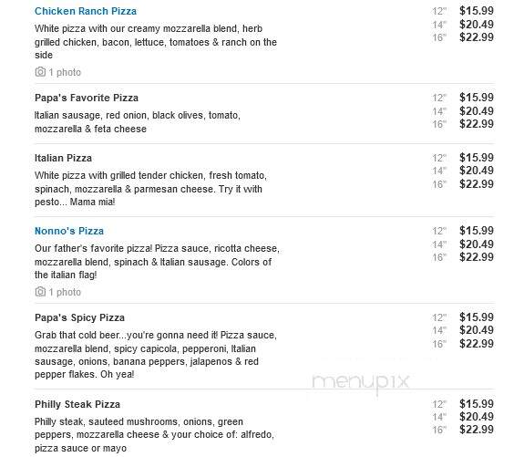 Papa Mineo's Pizza - Wayland, MI menu_pic