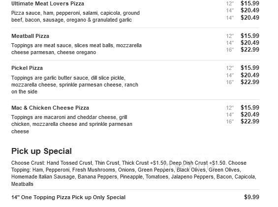 Papa Mineo's Pizza - Wayland, MI menu_pic