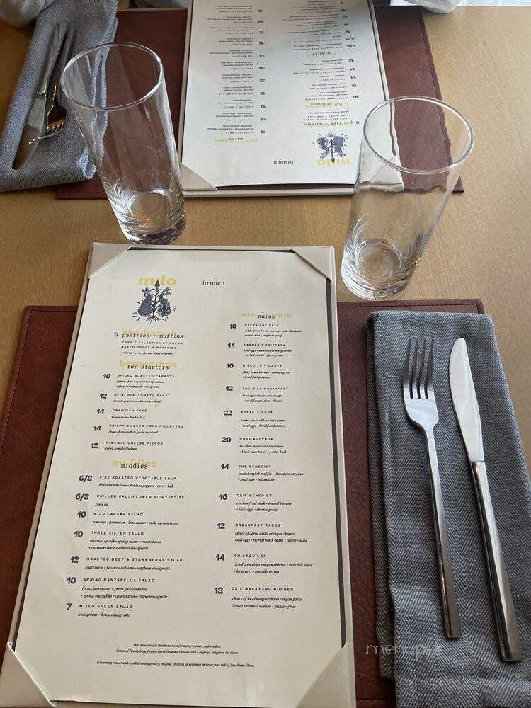 Milo at the Ellison - Oklahoma City, OK menu_pic