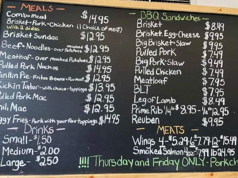Grillin' Dave Style - Zanesville, OH menu_pic