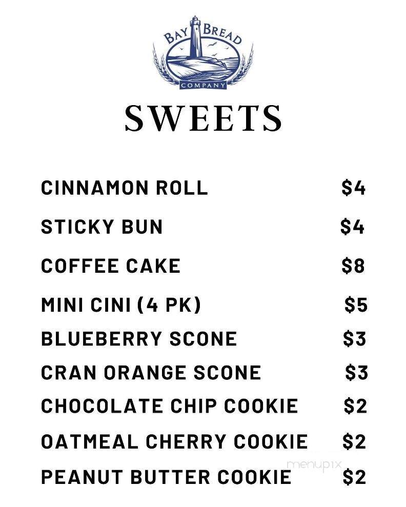 Bay Bread Co - Traverse City, MI menu_pic