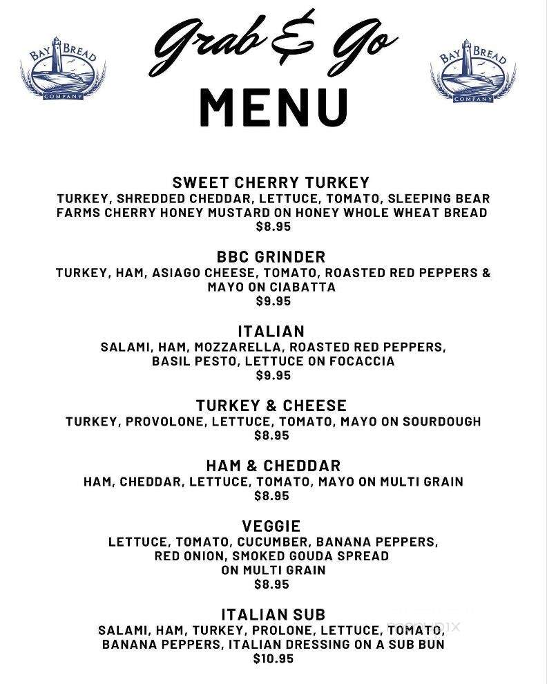 Bay Bread Co - Traverse City, MI menu_pic