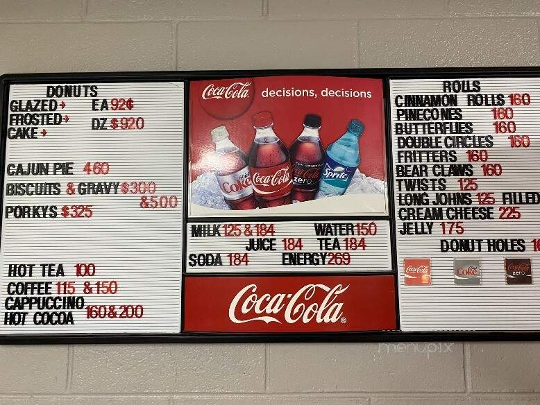 Daylight Donuts - Dodge City, KS menu_pic