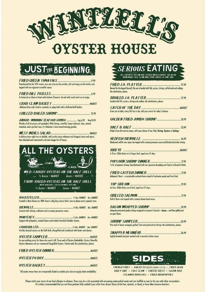 Wintzell's Oyster House - Mobile, AL