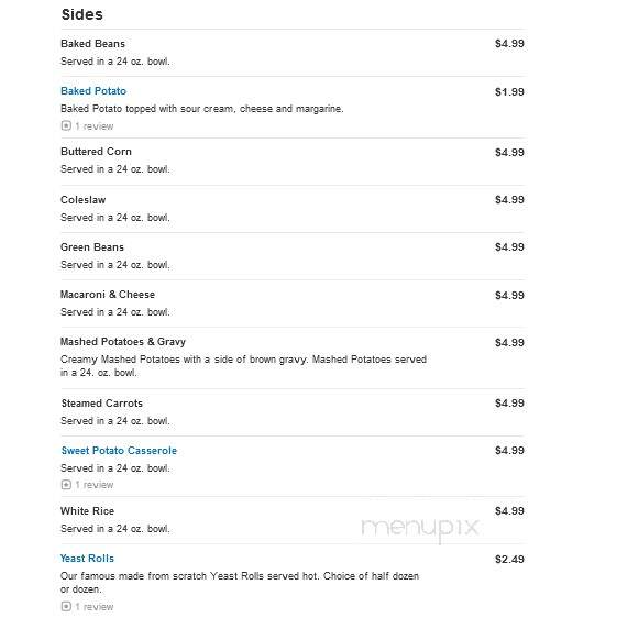 Golden Corral - Taylor, MI menu_pic