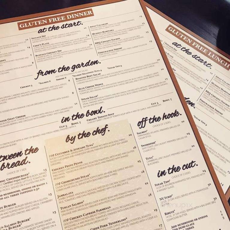 110 Grill - Rochester, NH menu_pic