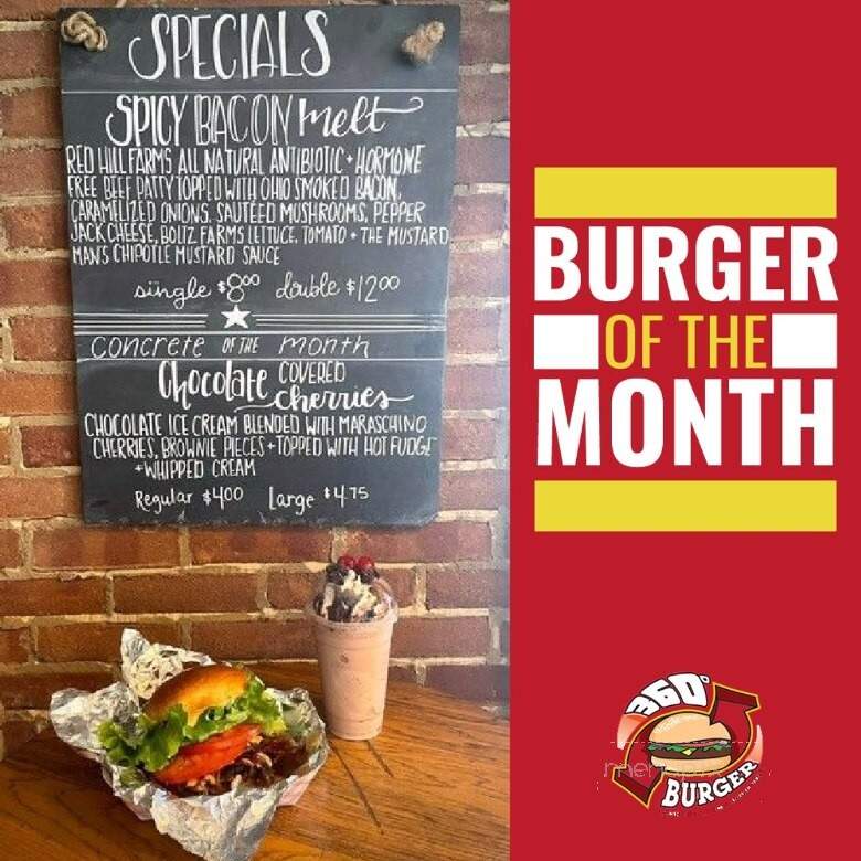 360 Burger - Cambridge, OH menu_pic