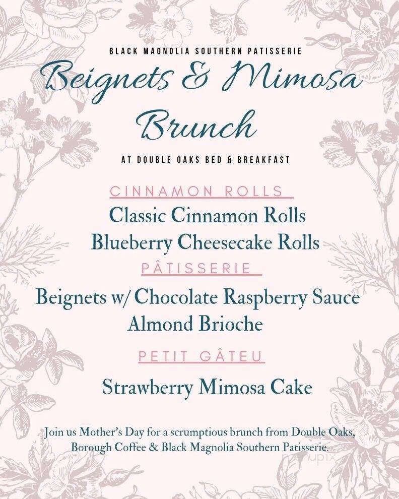 Black Magnolia Southern Patisserie - Greensboro, NC menu_pic
