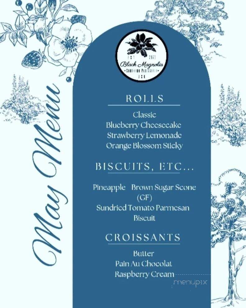 Black Magnolia Southern Patisserie - Greensboro, NC menu_pic