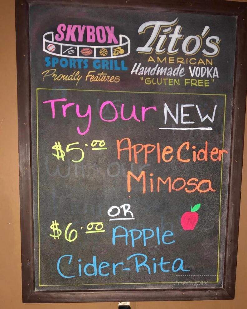 Skybox Sports Grill - Highland, MI menu_pic