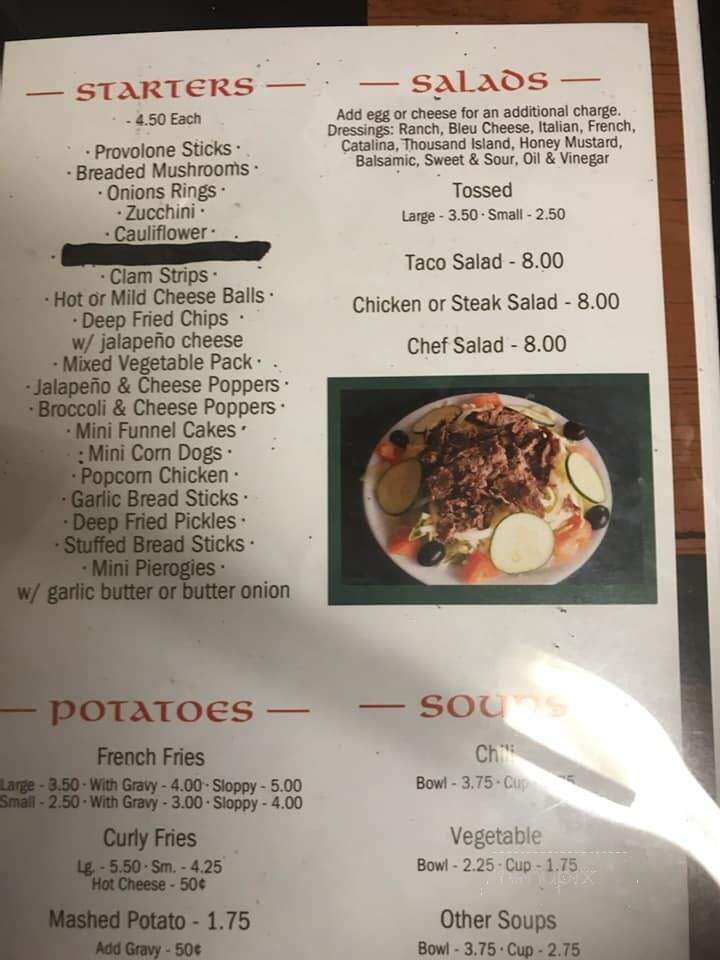 Patrick's Pub - Apollo, PA menu_pic