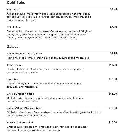 Firehouse Subs - Aiken, SC menu_pic
