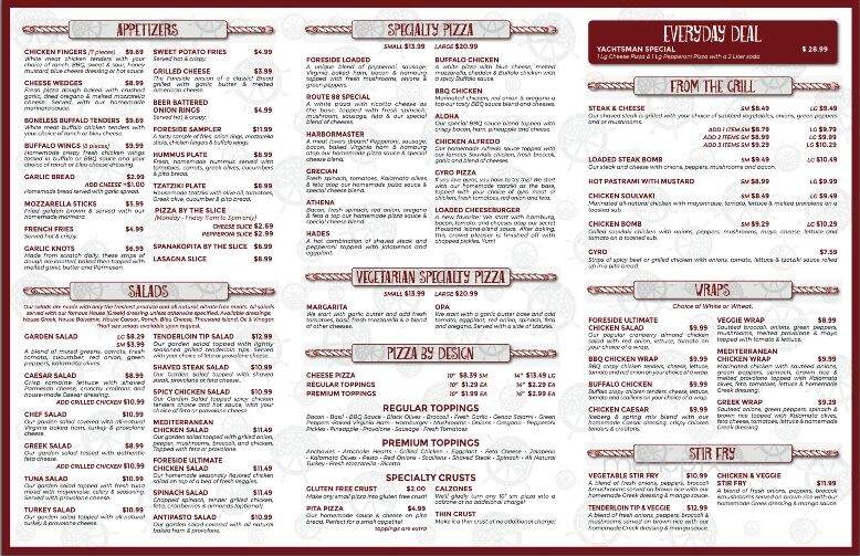 Foreside House of Pizza - Falmouth, ME menu_pic