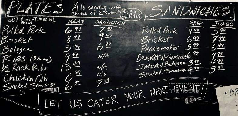 Robertson Smokehouse - Warren, AR menu_pic