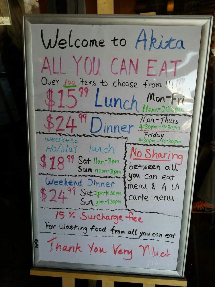 Akita Sushi & Hibachi - Woodbury, MN