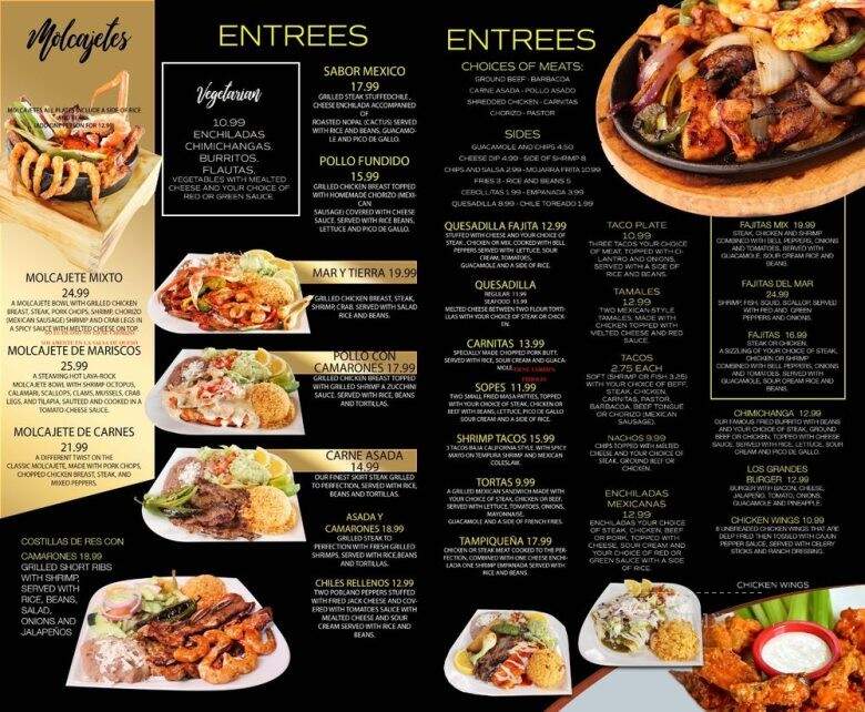 Los Grandes Mexican Restaurant - Burnsville, MN menu_pic