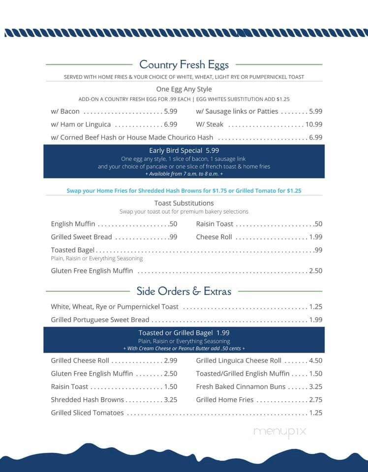 The Little Village Cafe - Fairhaven, MA menu_pic