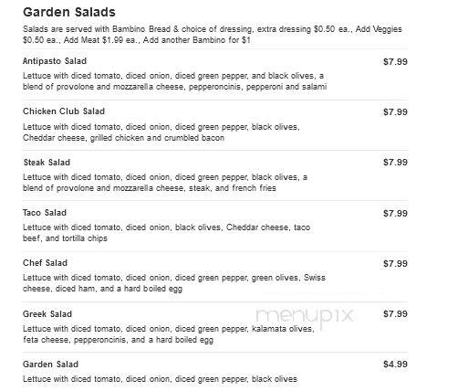 De Felice Brothers Pizza - Saint Clairsville, OH menu_pic