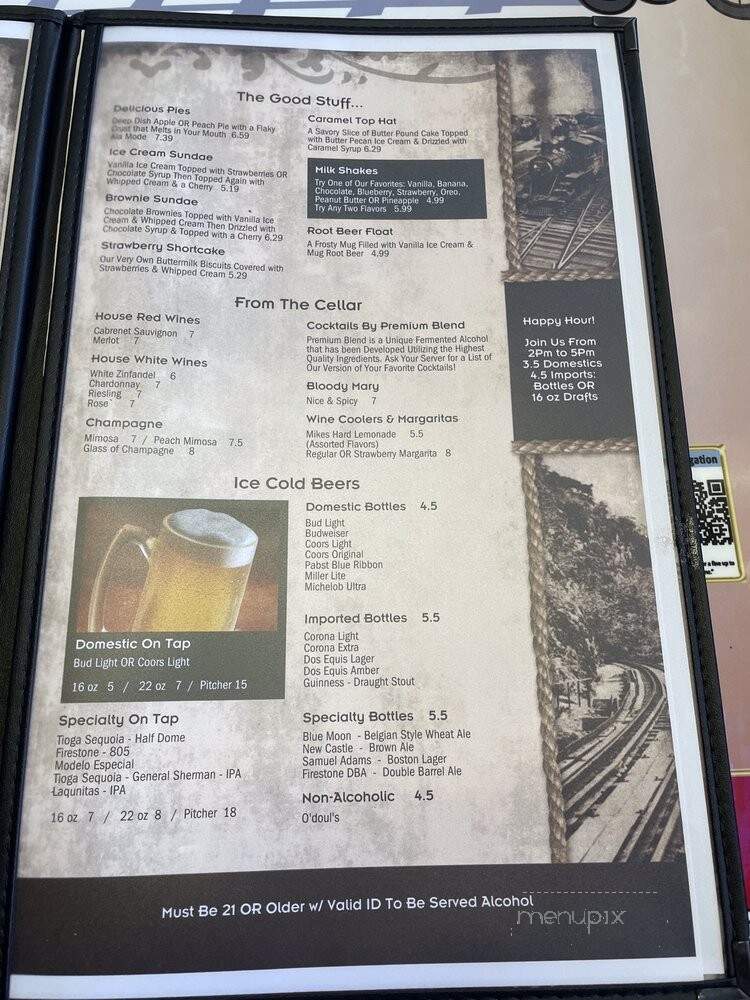 The Red Caboose Cafe - Clovis, CA menu_pic