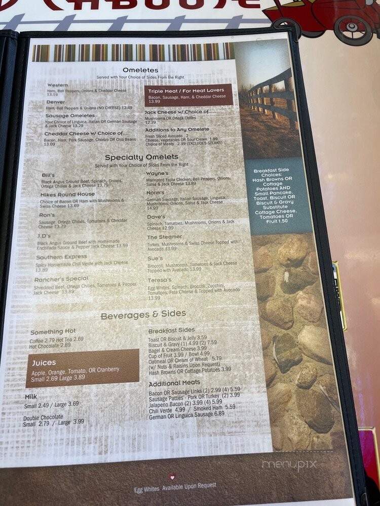 The Red Caboose Cafe - Clovis, CA menu_pic