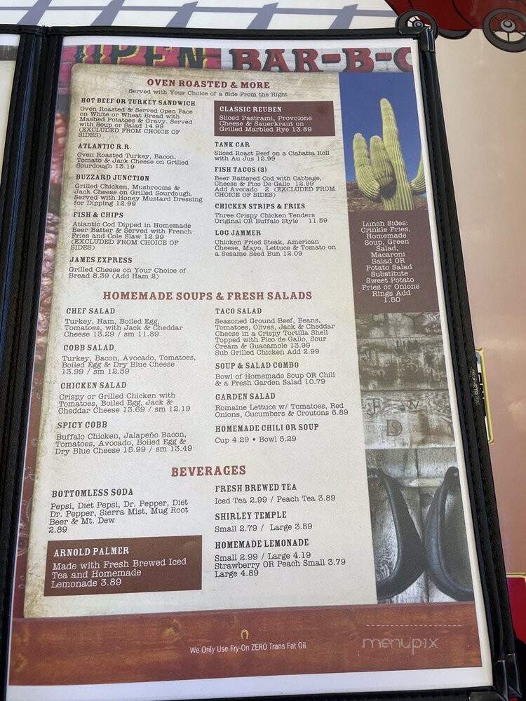 The Red Caboose Cafe - Clovis, CA menu_pic