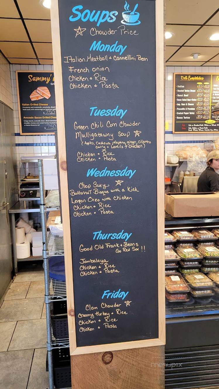 Sammy's Deli - Burlington, MA menu_pic